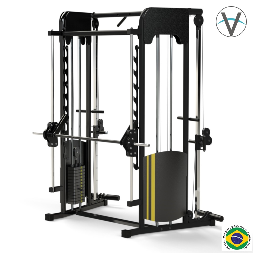 Crossover e Smith Machine Voeil VCS – 3000 – máquina de musculação | Kinesfit